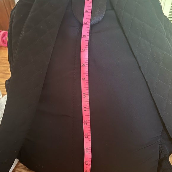 Vera Bradley Large Black Quilted Backpack - Picture 12 of 14